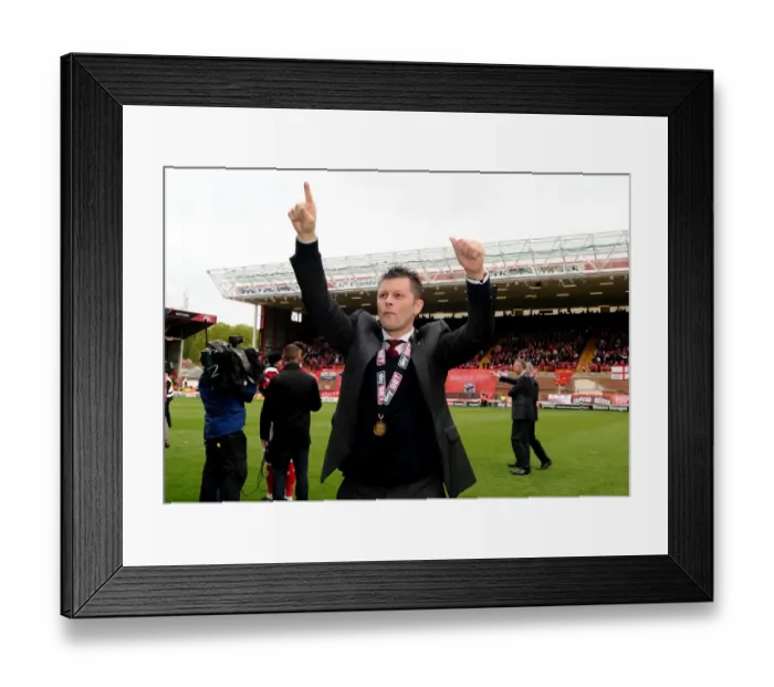 Framed Print : Steve Cotterill Leads Bristol City in Sky Bet League One Clash Against Walsall, May 2015 Framed Print : Steve Cotterill Leads Bristol City in Sky Bet League One Clash Against Walsall, May 2015