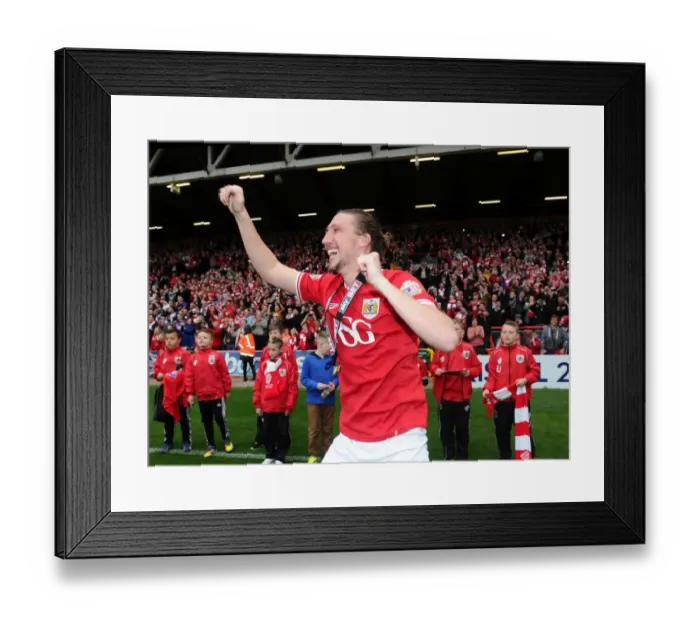 Framed Print : Bristol City's Luke Ayling Celebrates Goal Against Walsall, Sky Bet League One, May 2015 Framed Print : Bristol City's Luke Ayling Celebrates Goal Against Walsall, Sky Bet League One, May 2015