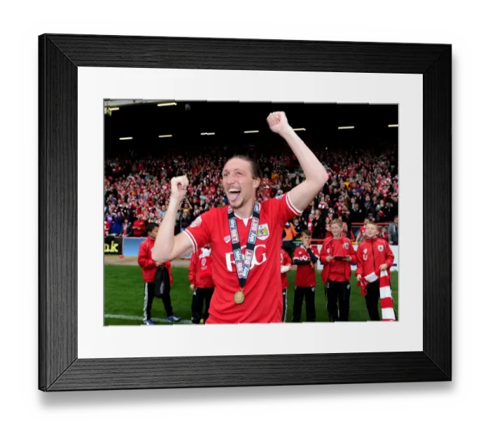Framed Print : Bristol City's Luke Ayling Scores the Winning Goal Against Walsall in Sky Bet League One, May 2015 Framed Print : Bristol City's Luke Ayling Scores the Winning Goal Against Walsall in Sky Bet League One, May 2015