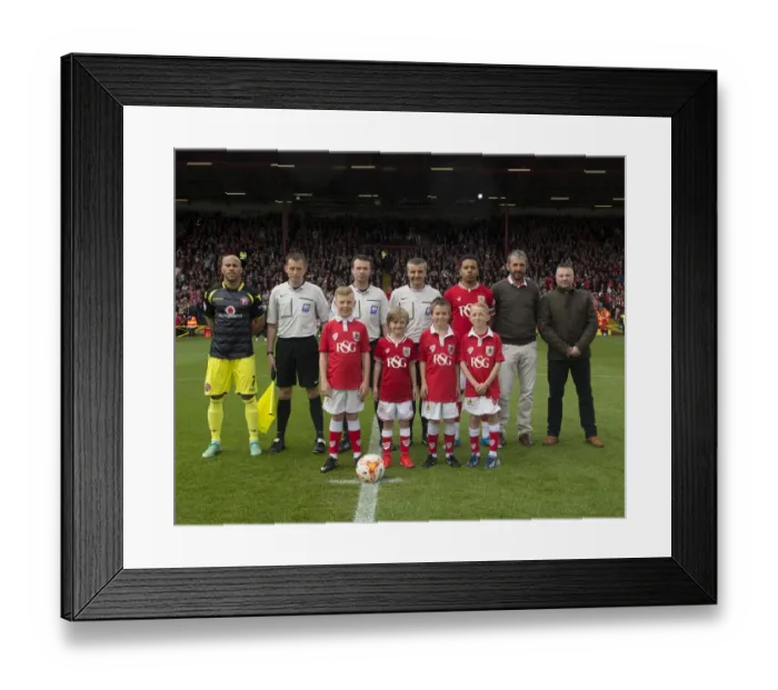 Framed Print : Bristol City vs Walsall: Mascots at Ashton Gate, Sky Bet League One (May 2015)
