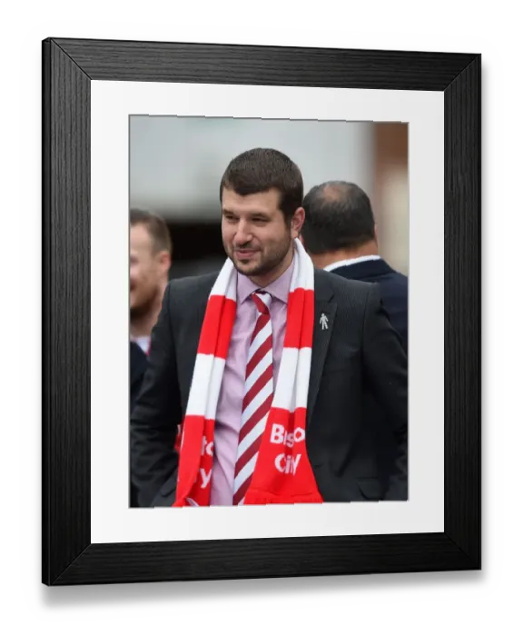 Framed Print : Bristol City FC: Vice-Chairman Jon Lansdown at Ashton Gate Stadium during Bristol City vs Walsall, Sky Bet League One Match (03 / 05 / 2015)
