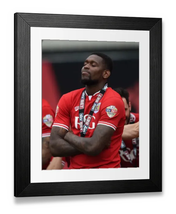 Framed Print : Bristol City's Jay Emmanuel-Thomas in Action during Sky Bet League One Match against Walsall, May 2015