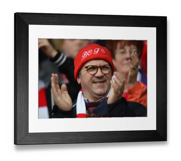 Framed Print : Intense Moment at Ashton Gate: Sky Bet League One Showdown between Bristol City and Walsall (May 3, 2015)