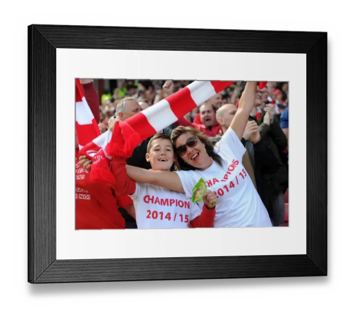 Framed Print : Bristol City Fans Goal Celebration: Sky Bet League One Match vs. Walsall (03 / 05 / 2015) Framed Print : Bristol City Fans Goal Celebration: Sky Bet League One Match vs. Walsall (03 / 05 / 2015)