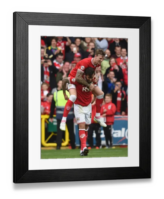Framed Print : Bristol City's Aden Flint and Marlon Pack in Action Against Walsall, Sky Bet League One, May 2015 Framed Print : Bristol City's Aden Flint and Marlon Pack in Action Against Walsall, Sky Bet League One, May 2015