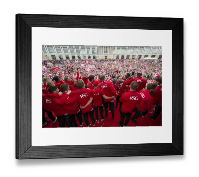 Framed Print : Bristol City FC: Uniting the City - Celebration Tour: Thousands Gather for Champion Players Victory Framed Print : Bristol City FC: Uniting the City - Celebration Tour: Thousands Gather for Champion Players Victory