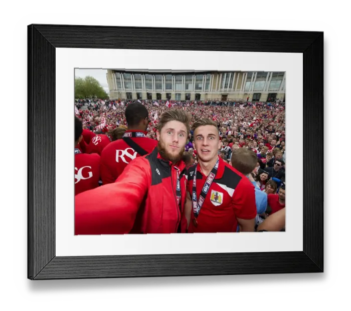 Framed Print : Thousands Gather for Bristol City Celebration Tour: Joe Bryan and Wes Burns Amidst Cheering Fans Framed Print : Thousands Gather for Bristol City Celebration Tour: Joe Bryan and Wes Burns Amidst Cheering Fans