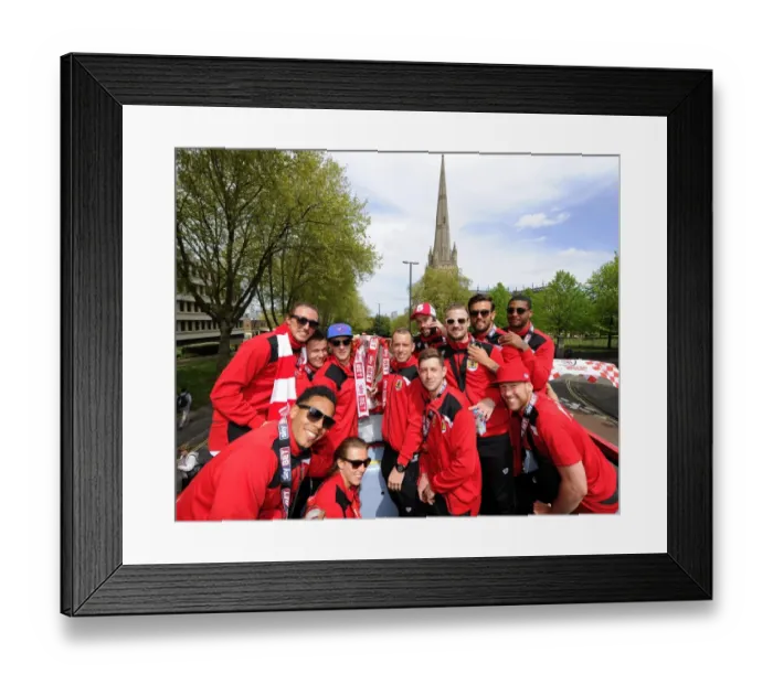 Framed Print : Bristol City FC: Champions Bus Parade (May 2015)