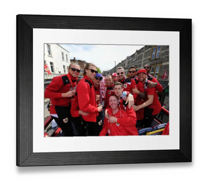 Framed Print : Bristol City FC: Champions Bus Parade (May 2015)