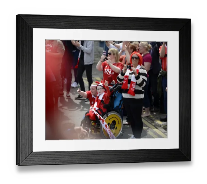 Framed Print : Thousands Gather for Unforgettable Welcome Home Celebration for Bristol City Football Club Framed Print : Thousands Gather for Unforgettable Welcome Home Celebration for Bristol City Football Club