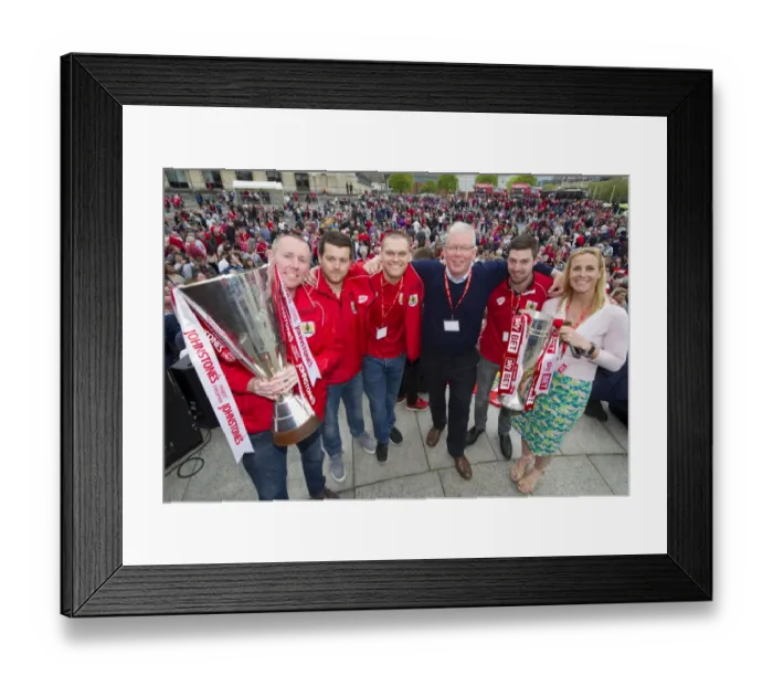 Framed Print : Bristol City Football Club: A Season to Remember - Celebration Tour 2015