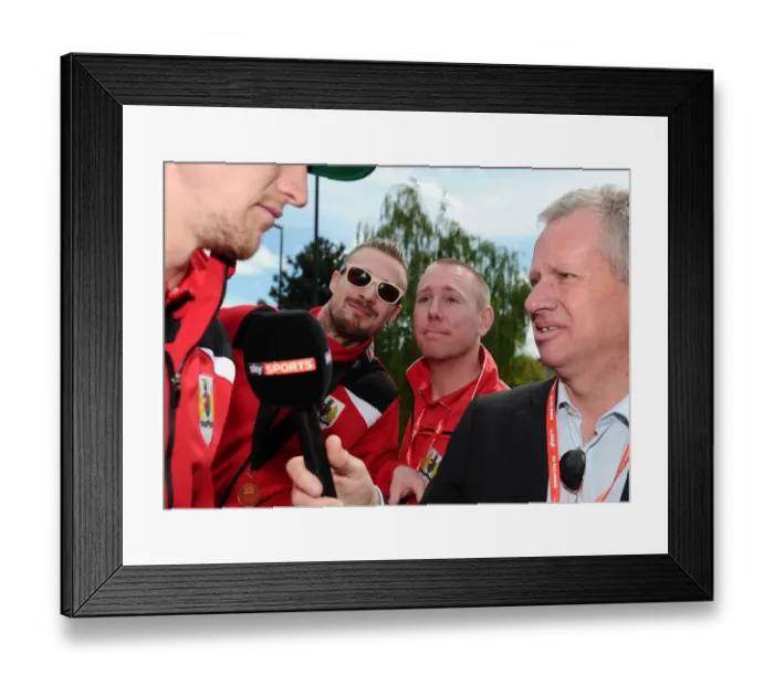 Framed Print : Bristol City Football Club: Celebration Tour, May 2015