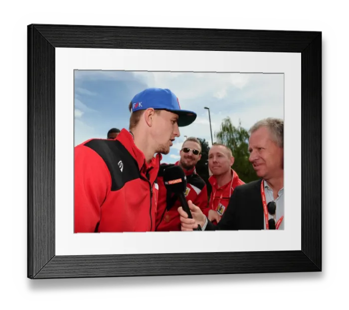Framed Print : Bristol City Football Club: Aden Flint's Interview during the Celebration Tour (May 2015) Framed Print : Bristol City Football Club: Aden Flint's Interview during the Celebration Tour (May 2015)