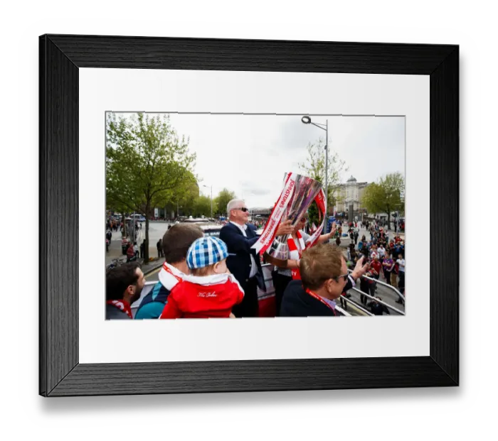 Framed Print : Champions Triumph: Steve Lansdown's Bristol City FC Promotion Celebration Framed Print : Champions Triumph: Steve Lansdown's Bristol City FC Promotion Celebration