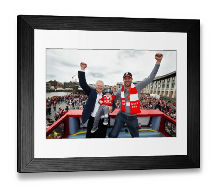 Framed Print : Champions Triumph: Steve Lansdown and Family Amidst Thousands of Ecstatic Fans - Bristol City FC's Victory Parade Framed Print : Champions Triumph: Steve Lansdown and Family Amidst Thousands of Ecstatic Fans - Bristol City FC's Victory Parade
