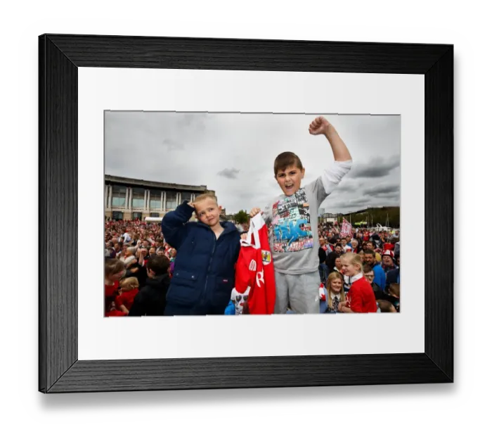 Framed Print : Thousands Celebrate: Bristol City's Championship Promotion Parade - A Sea of Joy in Bristol Framed Print : Thousands Celebrate: Bristol City's Championship Promotion Parade - A Sea of Joy in Bristol