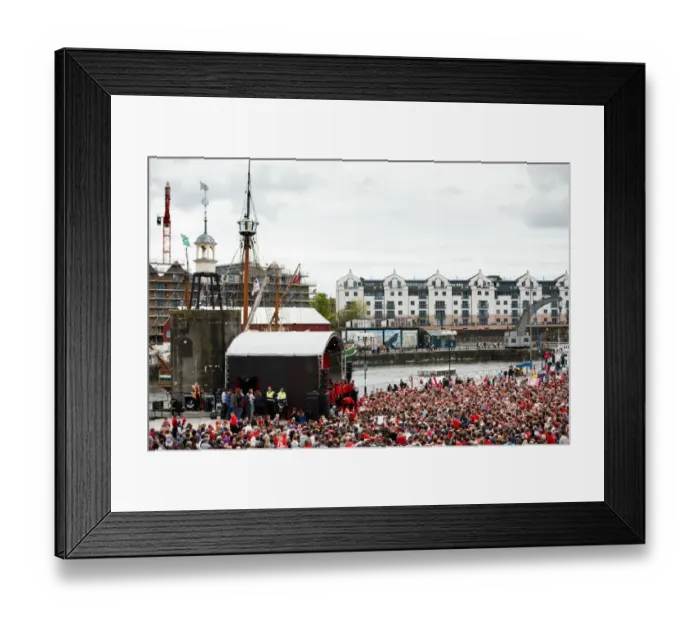 Framed Print : Bristol City FC: Champion's Glory - Thrilling Open Top Bus Parade and Steve Lansdown's Triumphant Speech Framed Print : Bristol City FC: Champion's Glory - Thrilling Open Top Bus Parade and Steve Lansdown's Triumphant Speech
