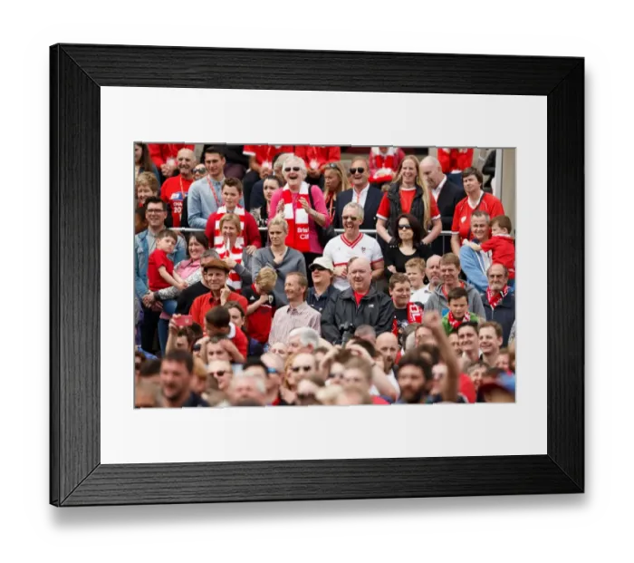 Framed Print : Thousands Rejoice: Bristol City's Championship Promotion Parade - A Sea of Celebration