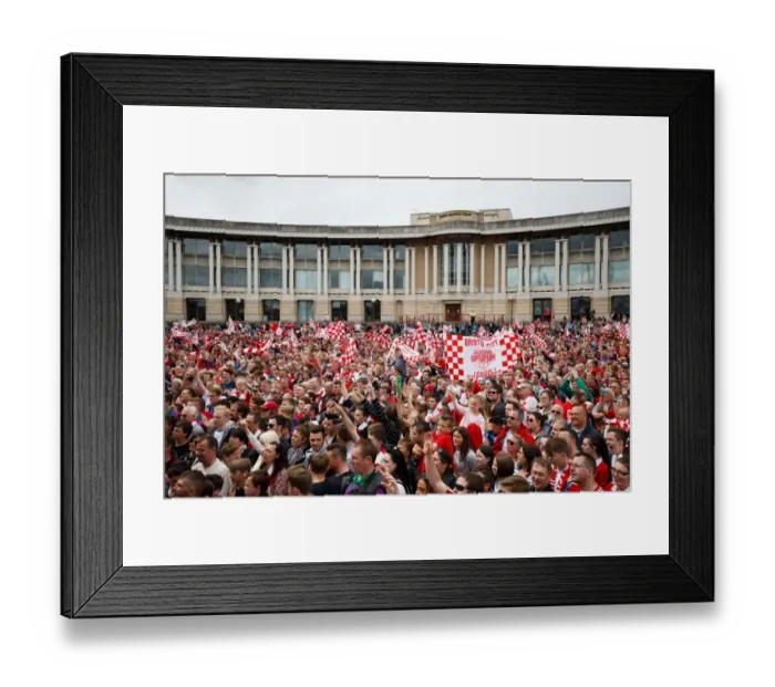 Framed Print : Thousands Rejoice: Bristol City's Double Title Triumph - Championship Promotion Parade Framed Print : Thousands Rejoice: Bristol City's Double Title Triumph - Championship Promotion Parade