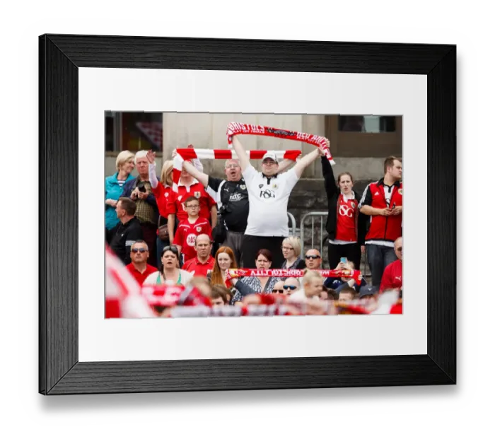 Framed Print : Thousands Rejoice: Bristol City's Championship Promotion Parade - A Sea of Supporters Celebrates Victory Framed Print : Thousands Rejoice: Bristol City's Championship Promotion Parade - A Sea of Supporters Celebrates Victory