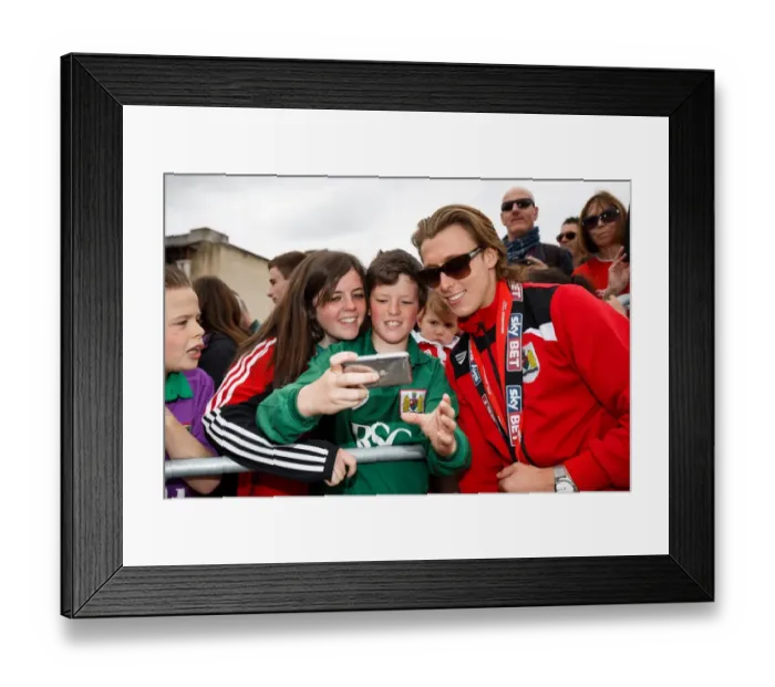 Framed Print : Bristol City FC Champions Parade: Luke Freeman's Epic Selfie with Fans Framed Print : Bristol City FC Champions Parade: Luke Freeman's Epic Selfie with Fans