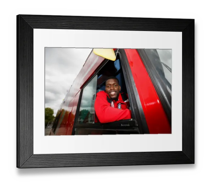 Framed Print : Bristol City FC: Champions Parade - Jay Emmanuel-Thomas Leads the Triumphant Team Bus Framed Print : Bristol City FC: Champions Parade - Jay Emmanuel-Thomas Leads the Triumphant Team Bus