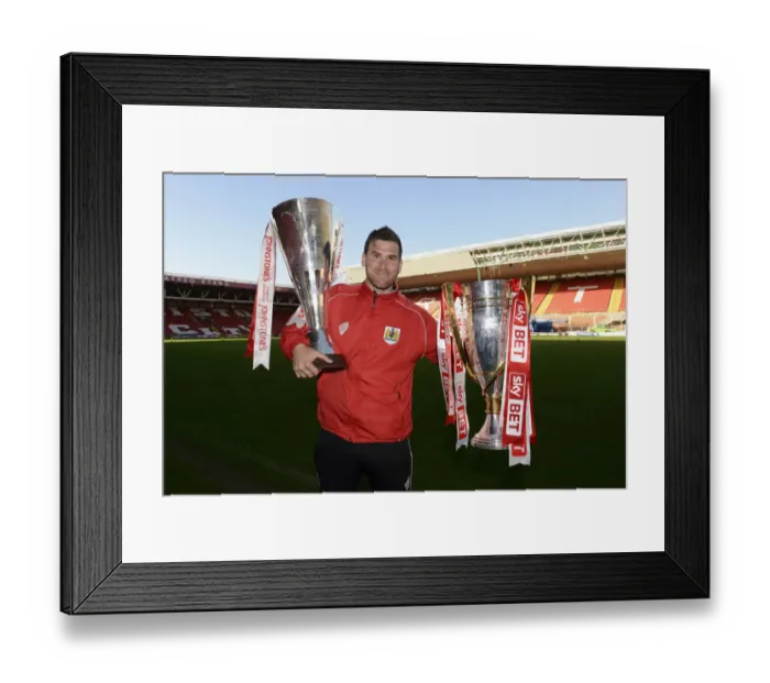Framed Print : Double Glory: Bristol City Academy's Historic Johnstone Paint Trophy and Sky Bet League One Title Win Framed Print : Double Glory: Bristol City Academy's Historic Johnstone Paint Trophy and Sky Bet League One Title Win