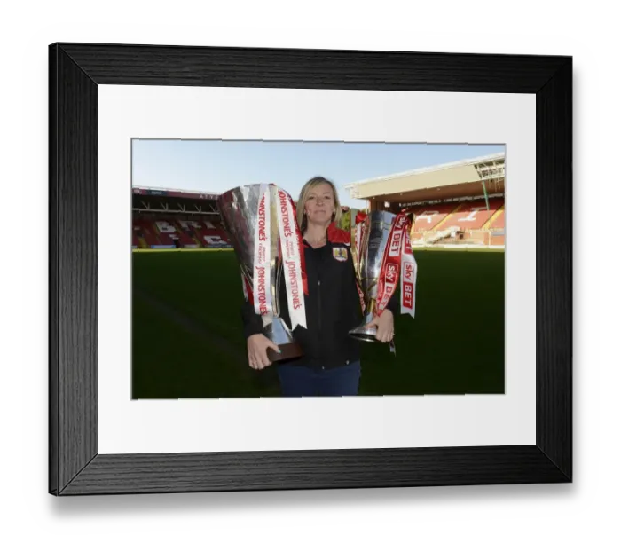 Framed Print : Double Victory: Bristol City Academy - League One and Johnstone Paint Trophy Champions