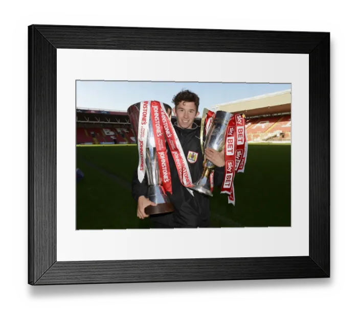 Framed Print : Bristol City Academy: Double Triumph with Johnstone Paint Trophy and Sky Bet League One Trophies Framed Print : Bristol City Academy: Double Triumph with Johnstone Paint Trophy and Sky Bet League One Trophies