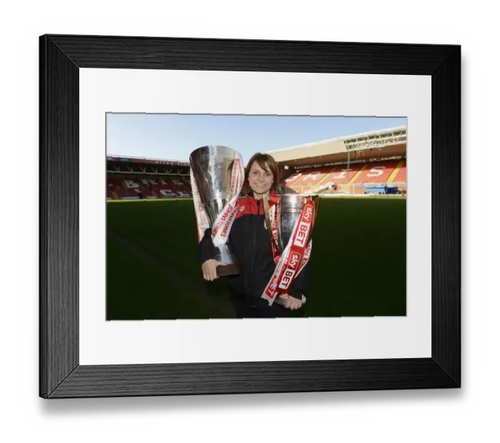 Framed Print : Bristol City Academy: Double Trophy Victory Celebration at Ashton Gate Stadium Framed Print : Bristol City Academy: Double Trophy Victory Celebration at Ashton Gate Stadium