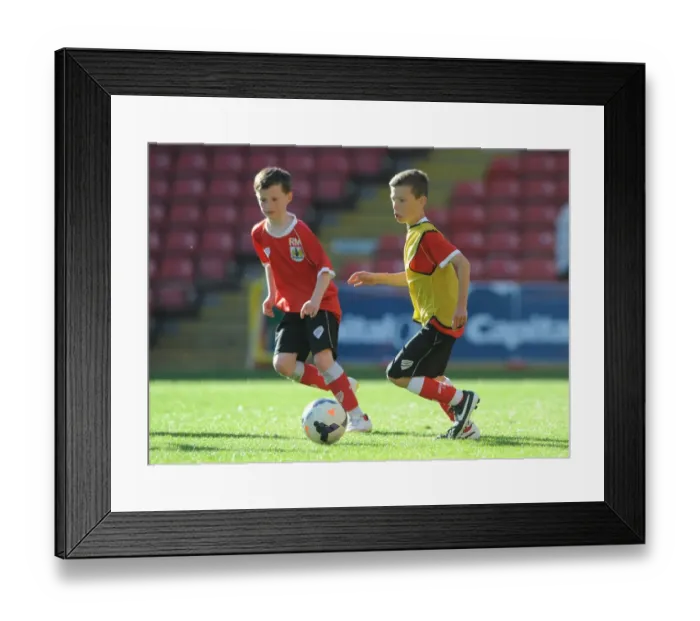 Framed Print : Bristol City Academy Training at Ashton Gate Stadium, May 2015