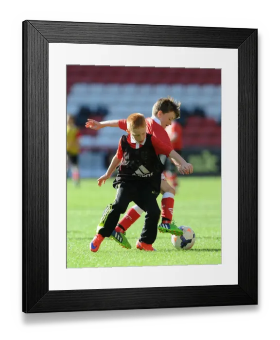 Framed Print : Bristol City Academy Training at Ashton Gate Stadium, May 2015