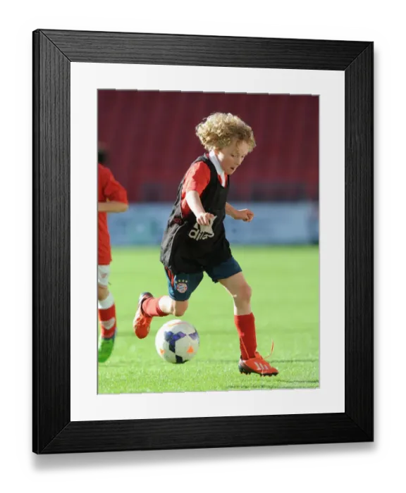Framed Print : Bristol City Football Academy Training at Ashton Gate Stadium, May 2015