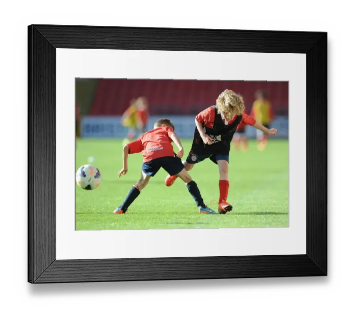 Framed Print : Bristol City Academy Training at Ashton Gate Stadium, May 2015