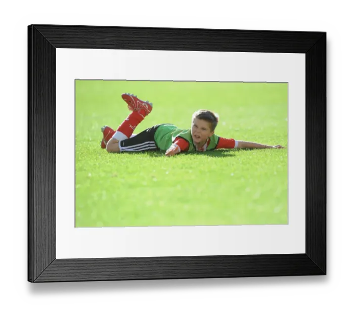 Framed Print : Bristol City Academy Training at Ashton Gate Stadium, May 2015
