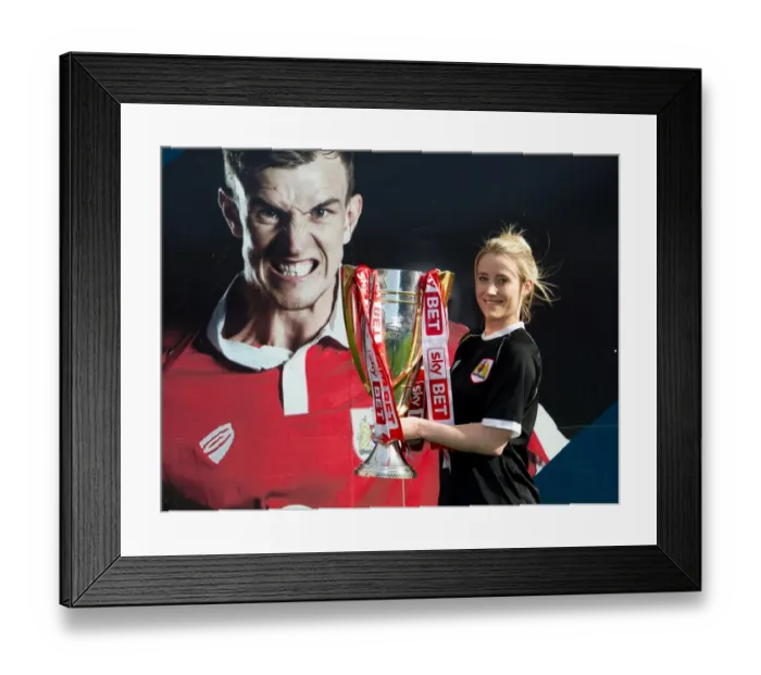 Framed Print : Bristol City Academy Players Celebrate Sky Bet League One Win with the Trophy Framed Print : Bristol City Academy Players Celebrate Sky Bet League One Win with the Trophy