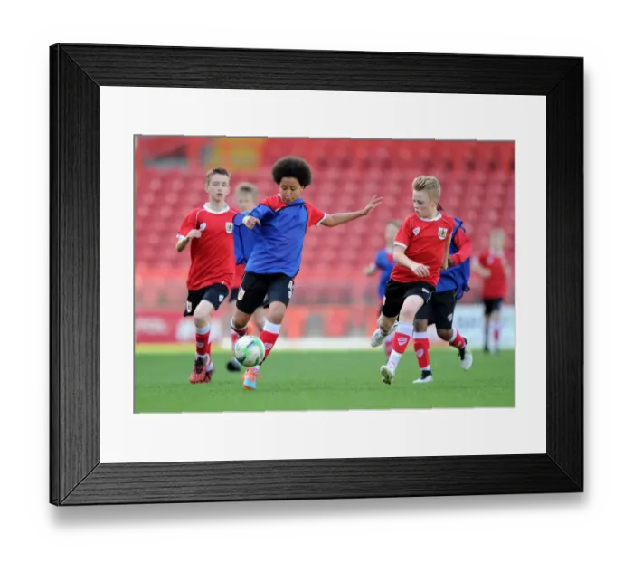 Framed Print : Bristol City Academy Players Train at Ashton Gate Stadium Framed Print : Bristol City Academy Players Train at Ashton Gate Stadium