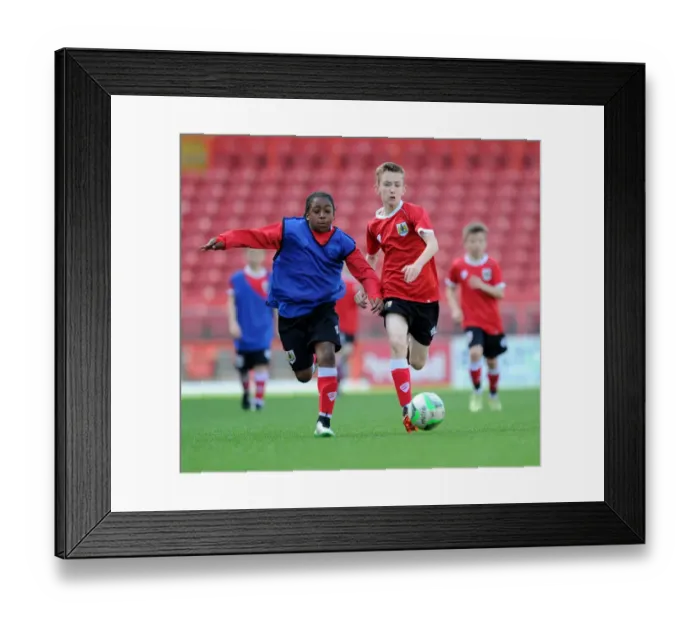 Framed Print : Bristol City Academy Players Train at Ashton Gate Stadium Framed Print : Bristol City Academy Players Train at Ashton Gate Stadium