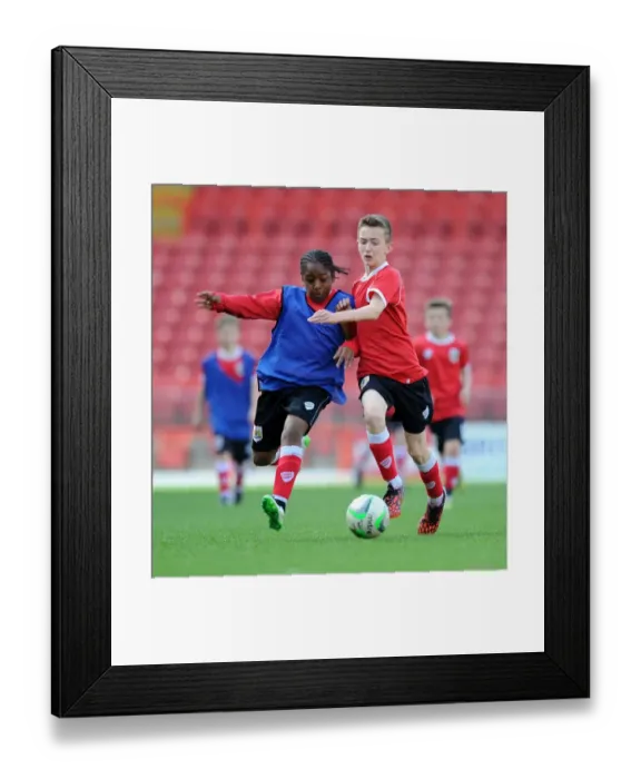 Framed Print : Bristol City Academy Players Train at Ashton Gate Stadium Framed Print : Bristol City Academy Players Train at Ashton Gate Stadium