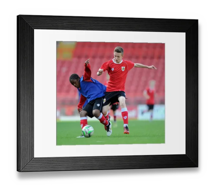 Framed Print : Bristol City Academy Players Train at Ashton Gate Stadium Framed Print : Bristol City Academy Players Train at Ashton Gate Stadium