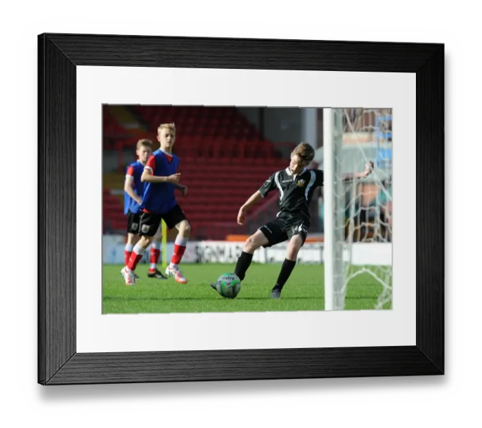 Framed Print : Bristol City Academy Players Train at Ashton Gate Stadium