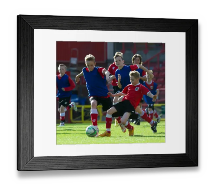Framed Print : Bristol City Academy Players Train at Ashton Gate Stadium