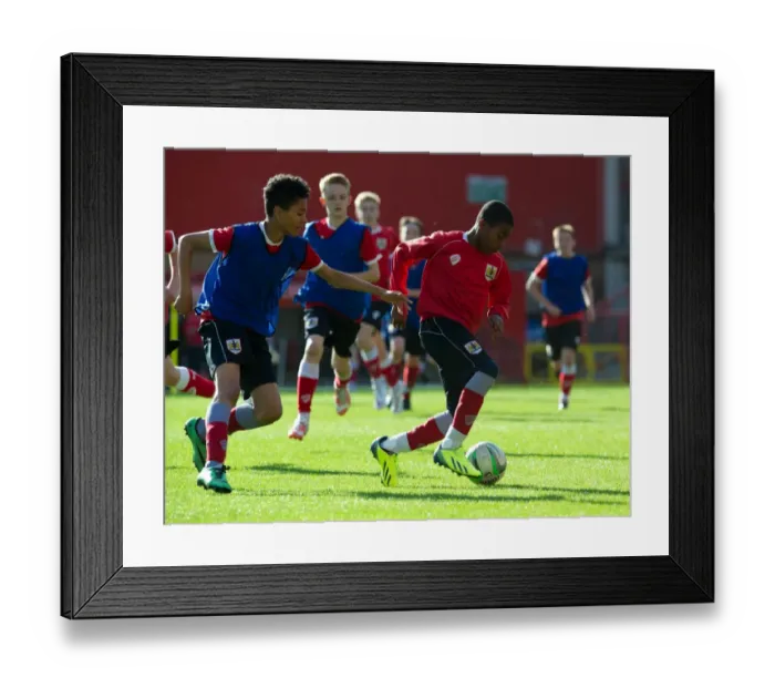 Framed Print : Bristol City Academy Players Train at Ashton Gate Stadium Framed Print : Bristol City Academy Players Train at Ashton Gate Stadium