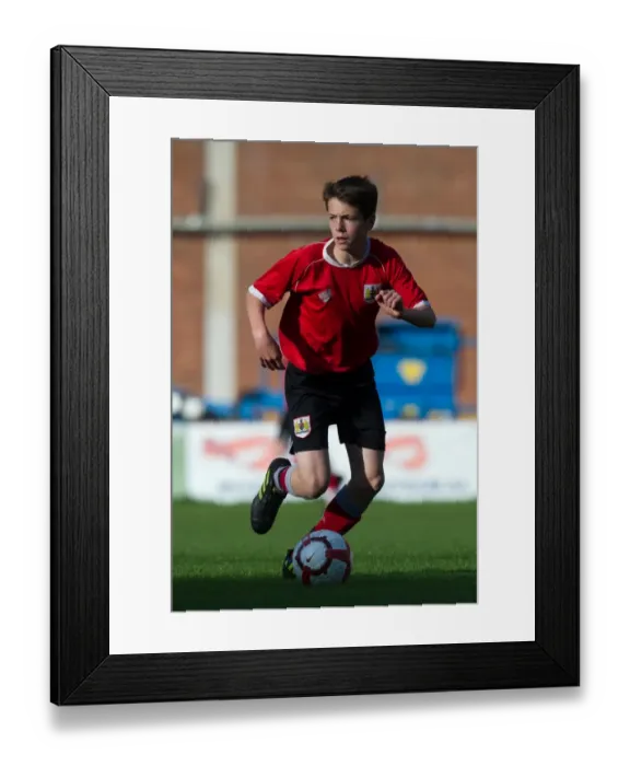 Framed Print : Bristol City Academy Players Train at Ashton Gate Stadium
