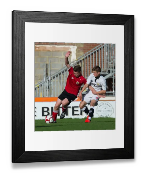 Framed Print : Bristol City Academy Players Train at Ashton Gate Stadium