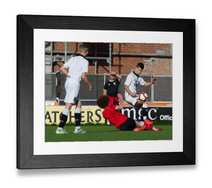 Framed Print : Bristol City Academy Players Train at Ashton Gate Stadium