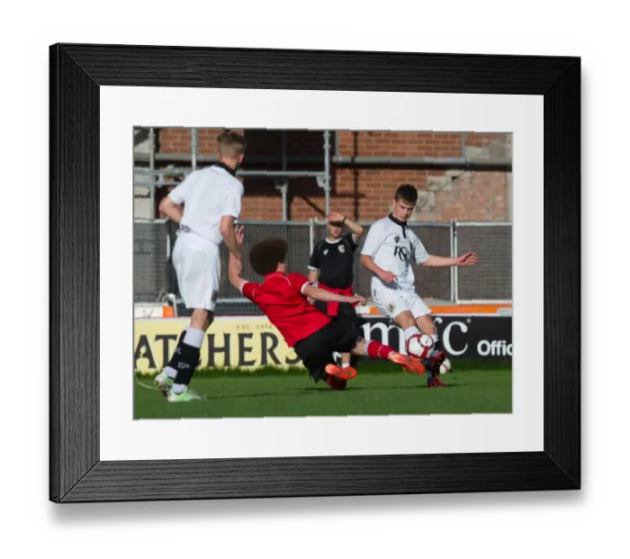 Framed Print : Bristol City Academy Players Train at Ashton Gate Stadium