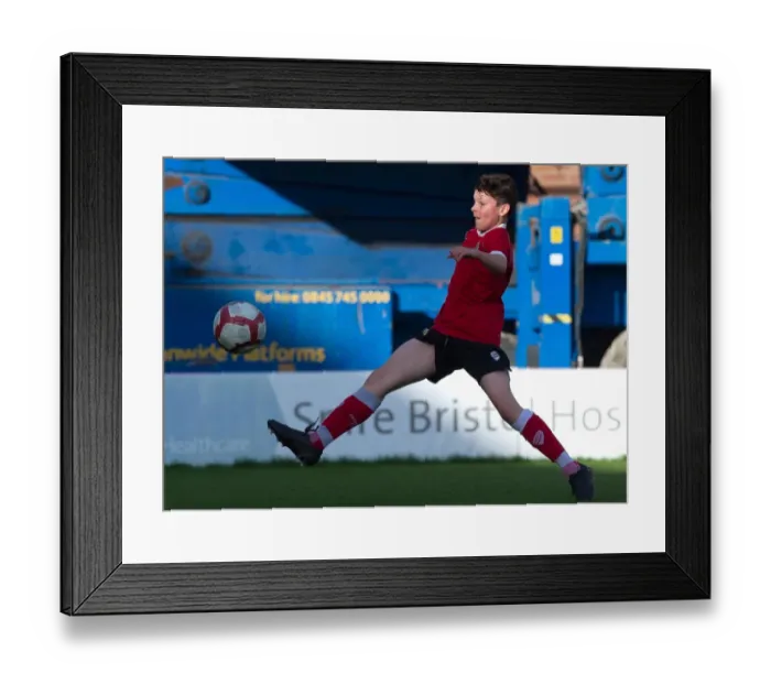 Framed Print : Bristol City Academy Players Train at Ashton Gate Stadium