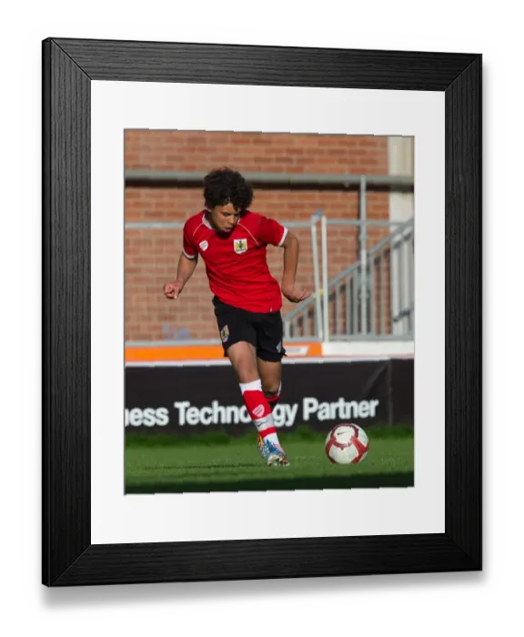 Framed Print : Bristol City Academy Players Train at Ashton Gate Stadium