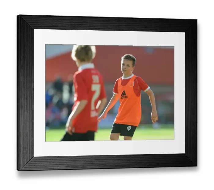 Framed Print : Bristol City Academy Training at Ashton Gate Stadium, May 2015